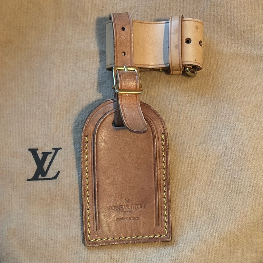 Authentic Louis Vuitton luggage tag